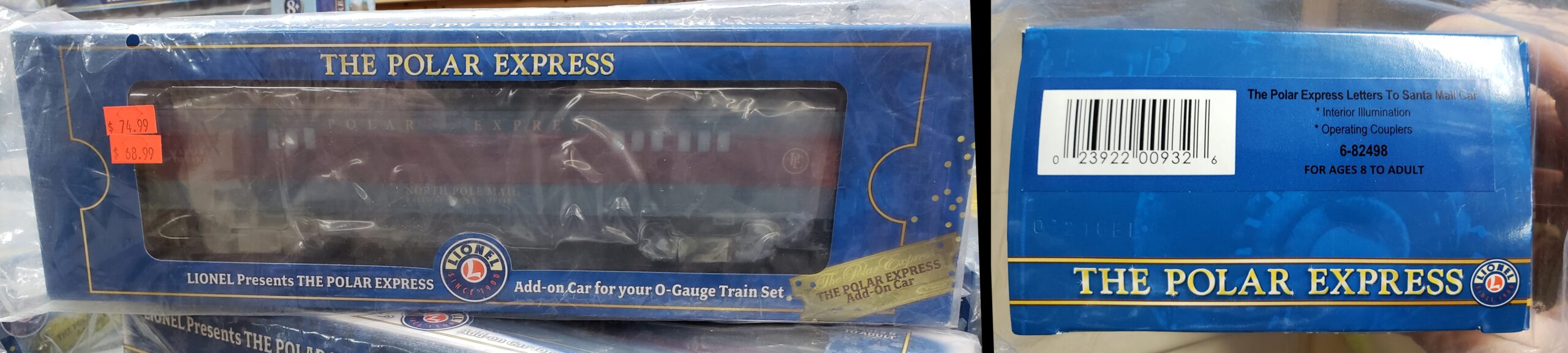 O-Gauge Lionel The Polar Express Letters To Santa Mail Car 